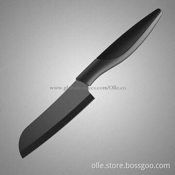 5" Black Blade Ceramic Santoku Knife B121D
